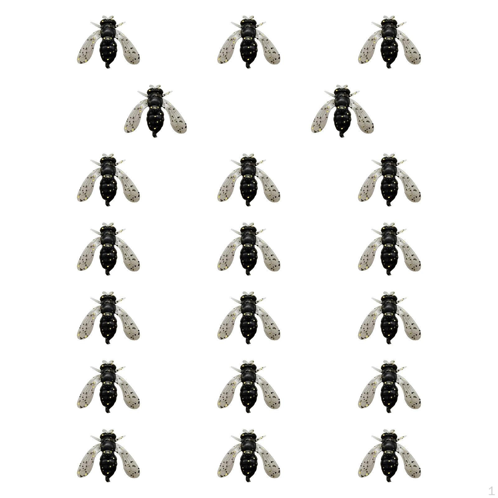 20 Pieces High Quality Fly Fishing Lure Set for Various Fish Species Large