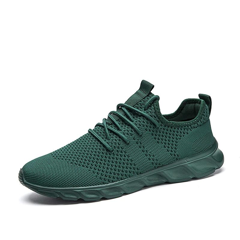 Men Casual Sports Shoes Air Mesh Lightweight Sneakers Anti-slip and Wear-resistant Flat Walking Shoe Athletic Jogging Size 36