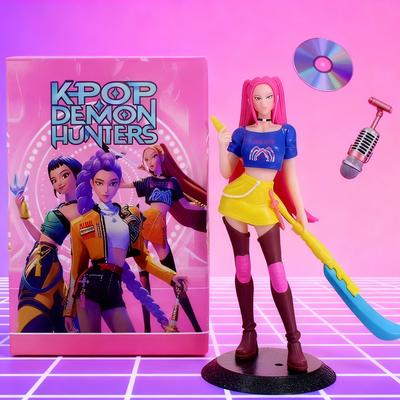 18cm 1-3PCS NEW  KPop Demon Hunters Superstar Rumi Mira Zoe Acrylic PVC Action Figure Toy Anime Figurine Doll For Fans Gift
