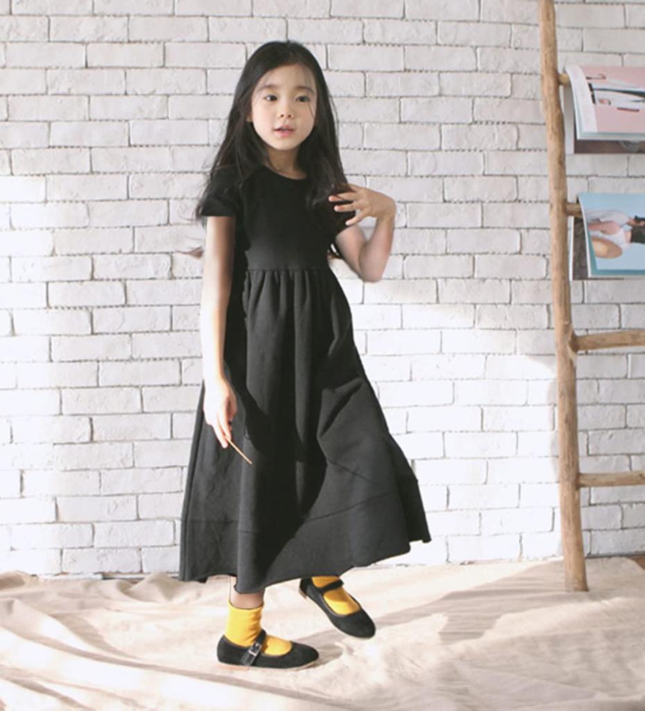 WUOWU Perfect for Memorial and Everyday and Winter Girls' Dress, Kids', Black, Services, Weddings, Funerals, Wear, Spring, Summer, Autumn,