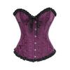 Retro Jacquard V-Ausschnitt Taillenformer Vintage Korsett Shapewear Taillentrainer