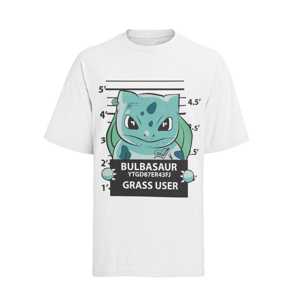 

Anime Bio Baumwolle Herren Shirt Pokemon Funny Bisasam Verbrecher Foto 2XL