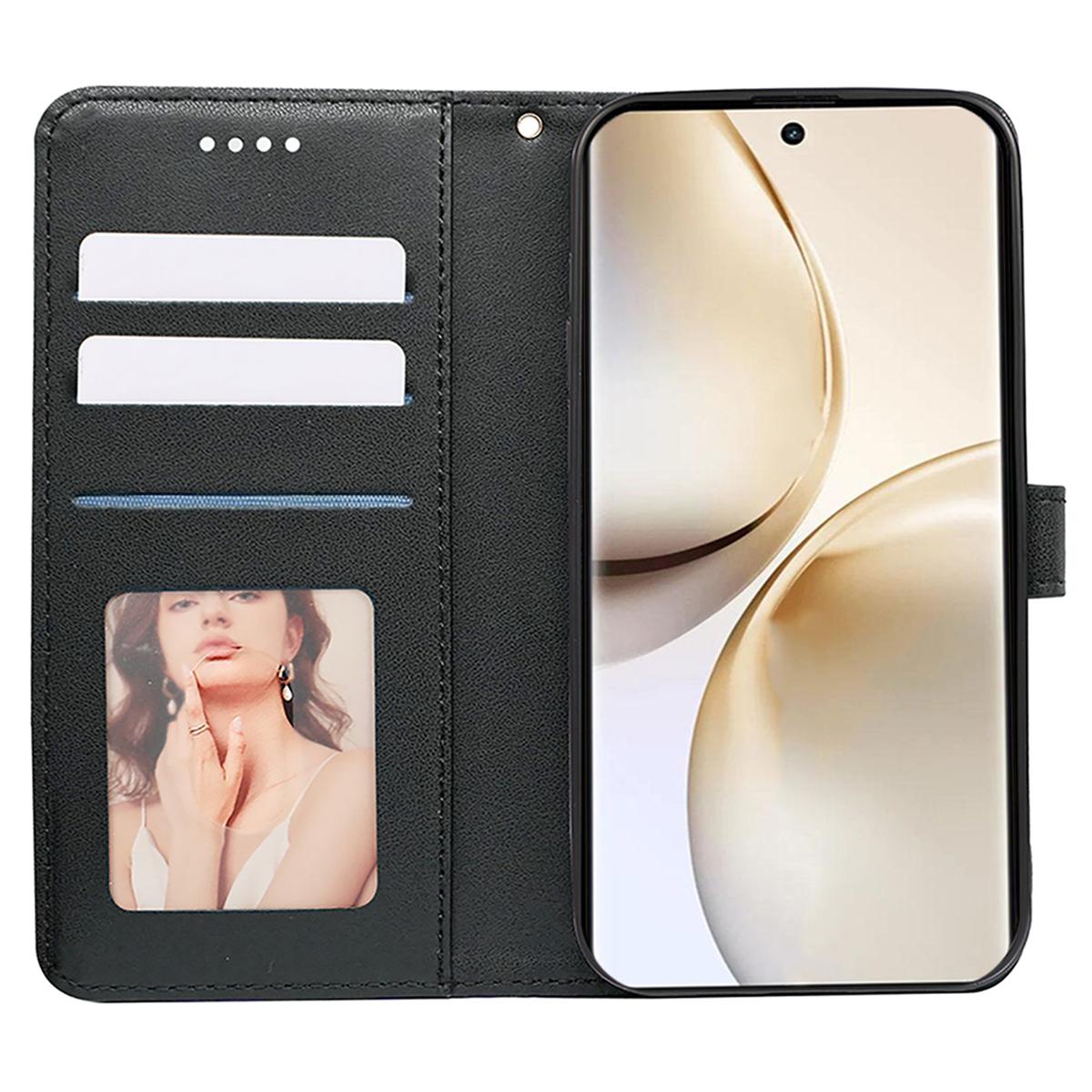 

For Realme 14 Pro+ 5G Wallet Phone Case Pattern Imprint Leather Flip Cover Blue