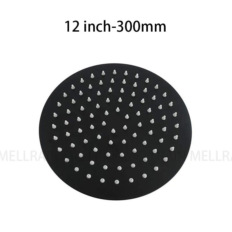 Brushed Rose Gold Rain shower head stainless steel Ultrathin water pressurize shower head in rose gold, Grey, brushed gold