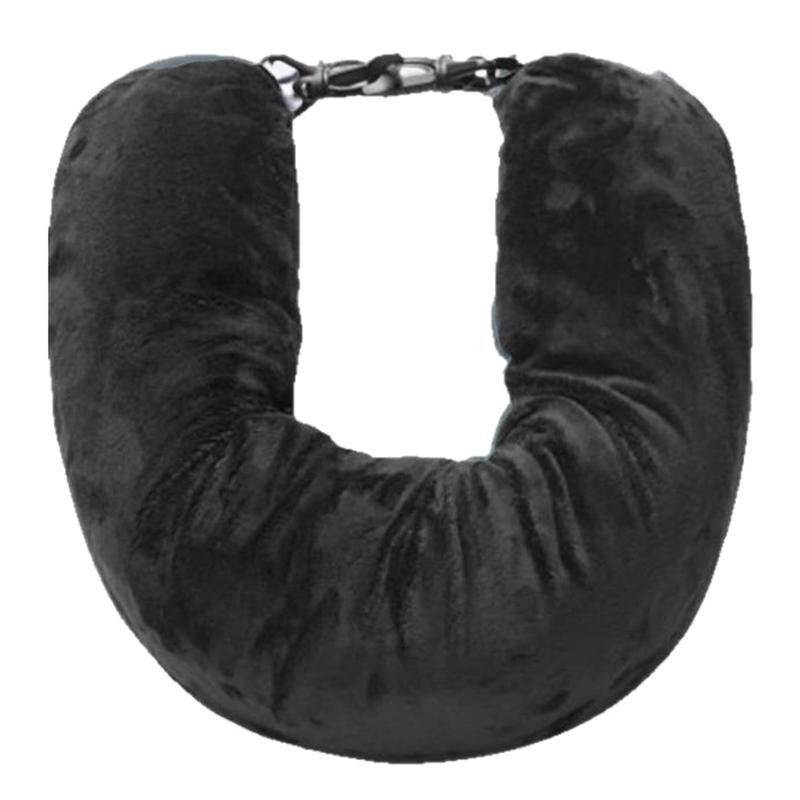 Neck Pillow Travel Pillow Sleeping Pillows Bag With Fillable Cover U Shaped Velvet Pillowcase Storage For Airplane Cylinder