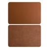 Waterproof Double Layer Cowhide Square Leather Placemat