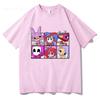 New 2026 Amazing Digital Circus Print T-shirt Boys and Girls Casual High-quality Choice Cotton Short-sleeved T-shirt