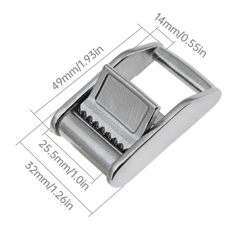 25mm 1" Gurt Spanner Edelstahl 316 Nockenschnalle Ratsche Für Schwere Ladungssicherung Gepäck Werkzeugkisten