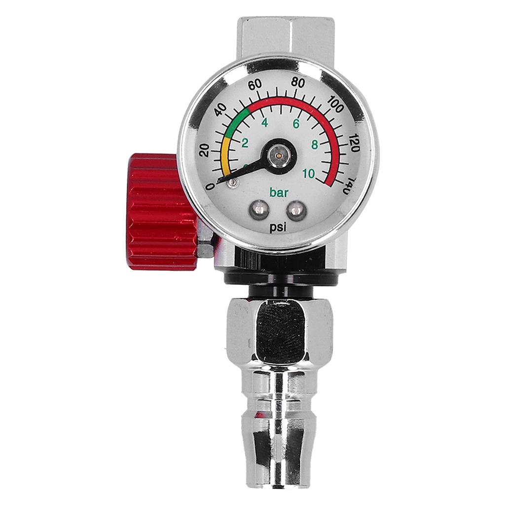 G14in Thread Spray Paint Gun Air Pressure Regulator Pressure Regulating Adjusting Valve Gauge