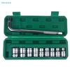 10Pcs Socket Wrench Set - L-Type Handle Socket Set with Storage Case for Car Repair & Maintenance