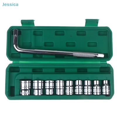 10Pcs Socket Wrench Set - L-Type Handle Socket Set with Storage Case for Car Repair & Maintenance