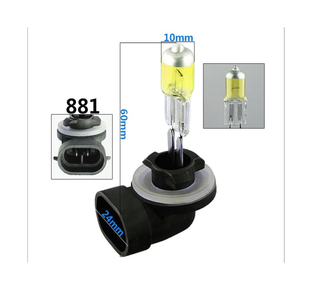 10pcs H27 881 Halogen Bulb H27W/2 894 27 Watt Fog Lamp Headlight Ultra