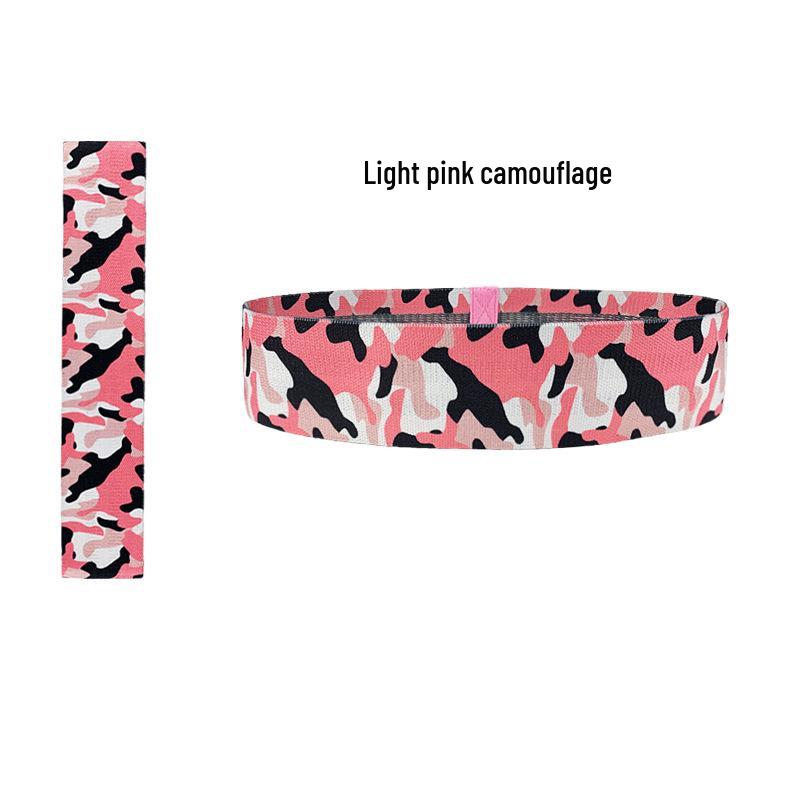 Camouflage Print Non-Slip Glute Toning Hip Band for Squat, Dance, Pilates, and Resistance Training