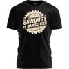 Woodworker T-Shirt Sawdust Is Man Glitter – Funny Gift for Woodworker Workshop Tee