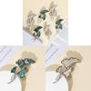 Alloy Shell Leaf Shape Brooch Pendant With Two Way Function For Fashion Accessories