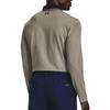 Under Armour Polo a Maniche Lunghe con Colletto a Righe Color Block Uomo top Oliva 1380786-504