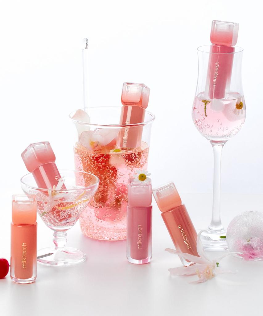 [2-Pack] Dew Stain Sheer Lip Gloss 13 Colors (+Free Lip Pencil)