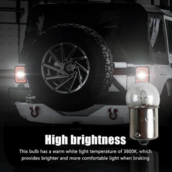 10 PCS Turn Signal Light Bulbs, 12 V 5 W Super Bright Two-Wire White #G185