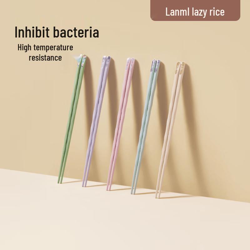 Lanmi Stylish Alloy Chopsticks - 5 Pairs