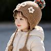 Windproof Baby Earflap Hat Thick Knitted Children Cap Comfort Toddler Bonnet  Daily