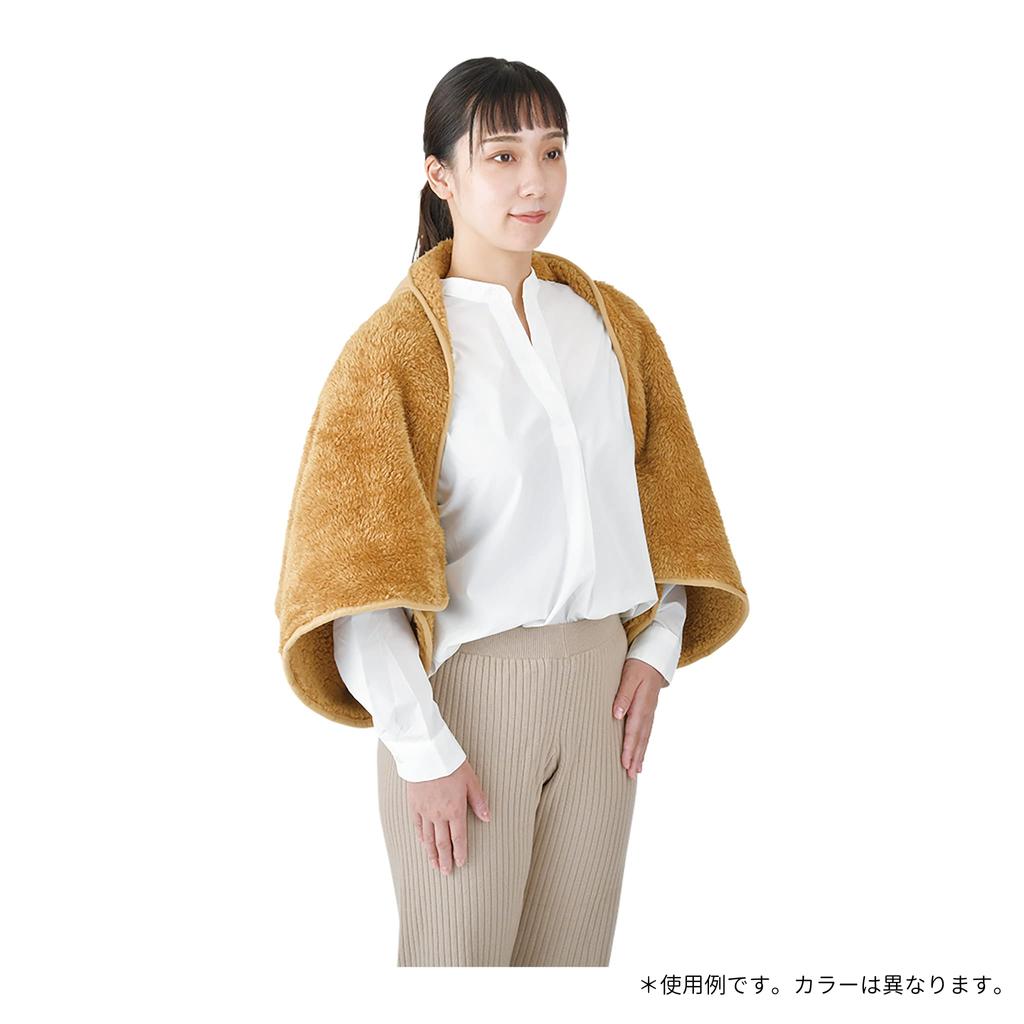 Livheart 5-Way Blanket, Warm-Up Animals, Moko the Little Bear (Total Length: Approx. 120cm), Fluffy and Convenient, 94252-32, Semi-Single