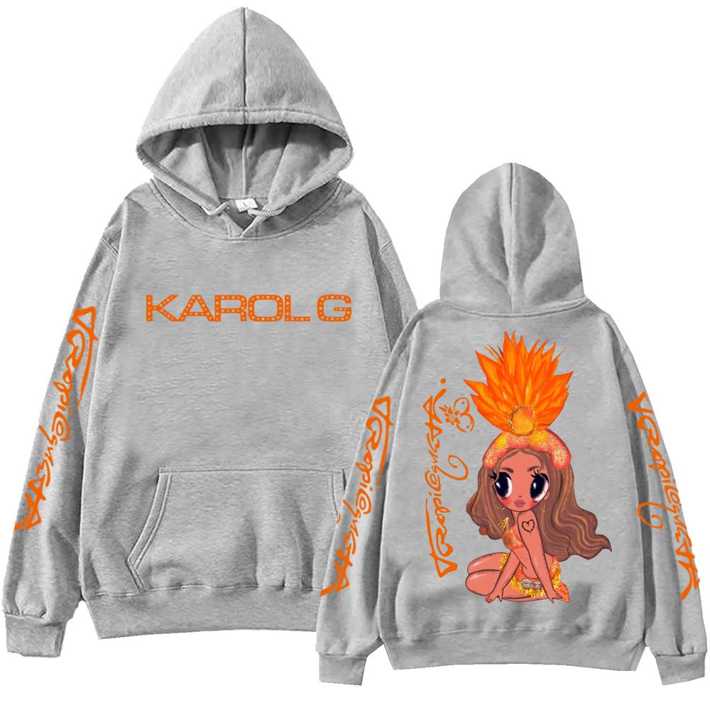 

Karol G TROPICOQUETA 2025 Hoodie Harajuku Hip Hop Pullover Tops Sweatshirt Gift S