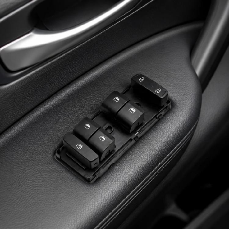 Front and Rear Window Control Switches, Driver Door Four-Button Unit with Single-Press and Incremental Operation 93571-AA0004X