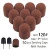 50pcs Pedicure Nail Sanding Caps For Heel Callus Removal Sand Bands Manicure Machine Drill Bits Accessories Grinding Head
