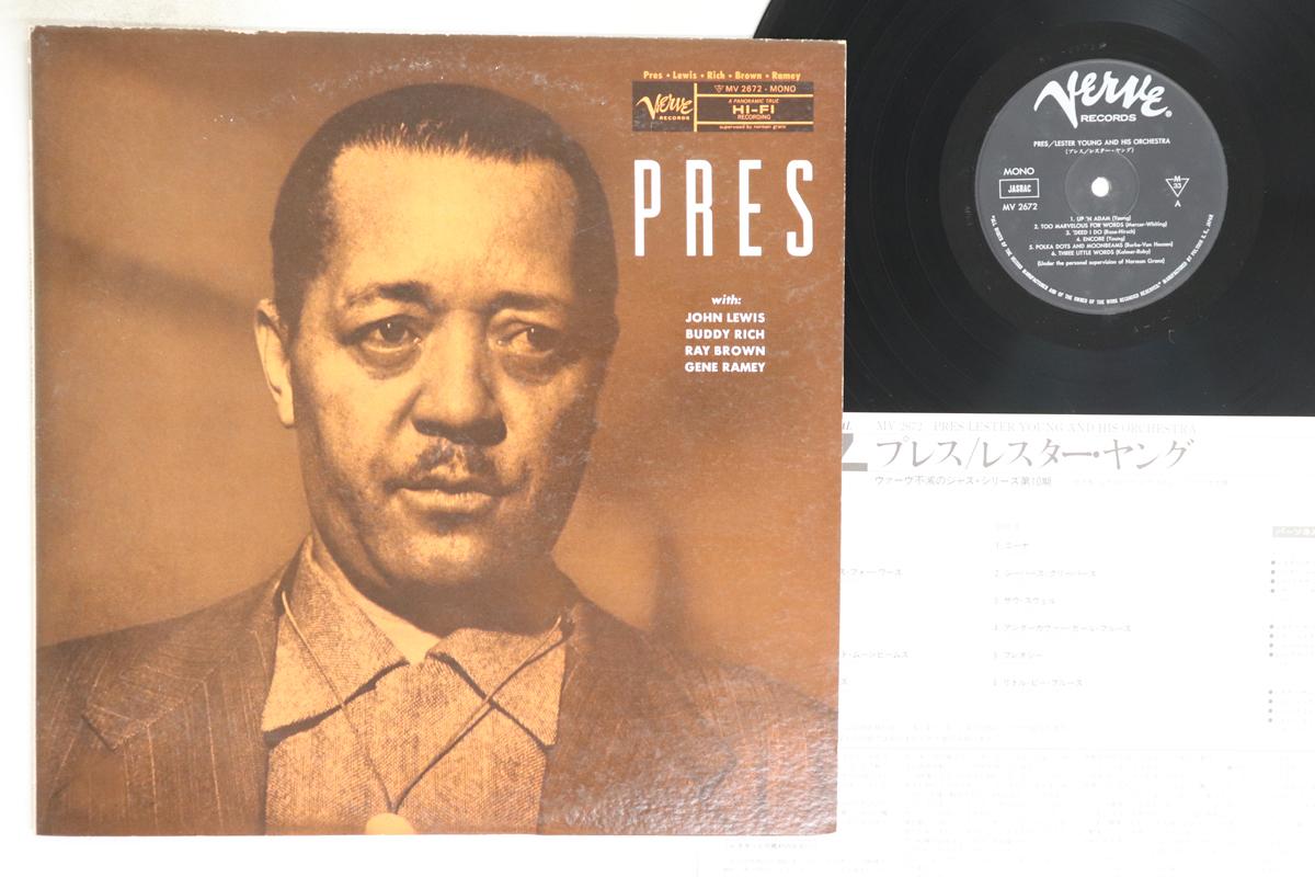 

LP Record LESTER YOUNG - Pres MV2672 VERVE 1980 Japan Jazz Used
