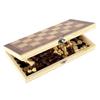3-in-1 Foldable Solid Wood Chess Set with Exquisite Craftsmanship