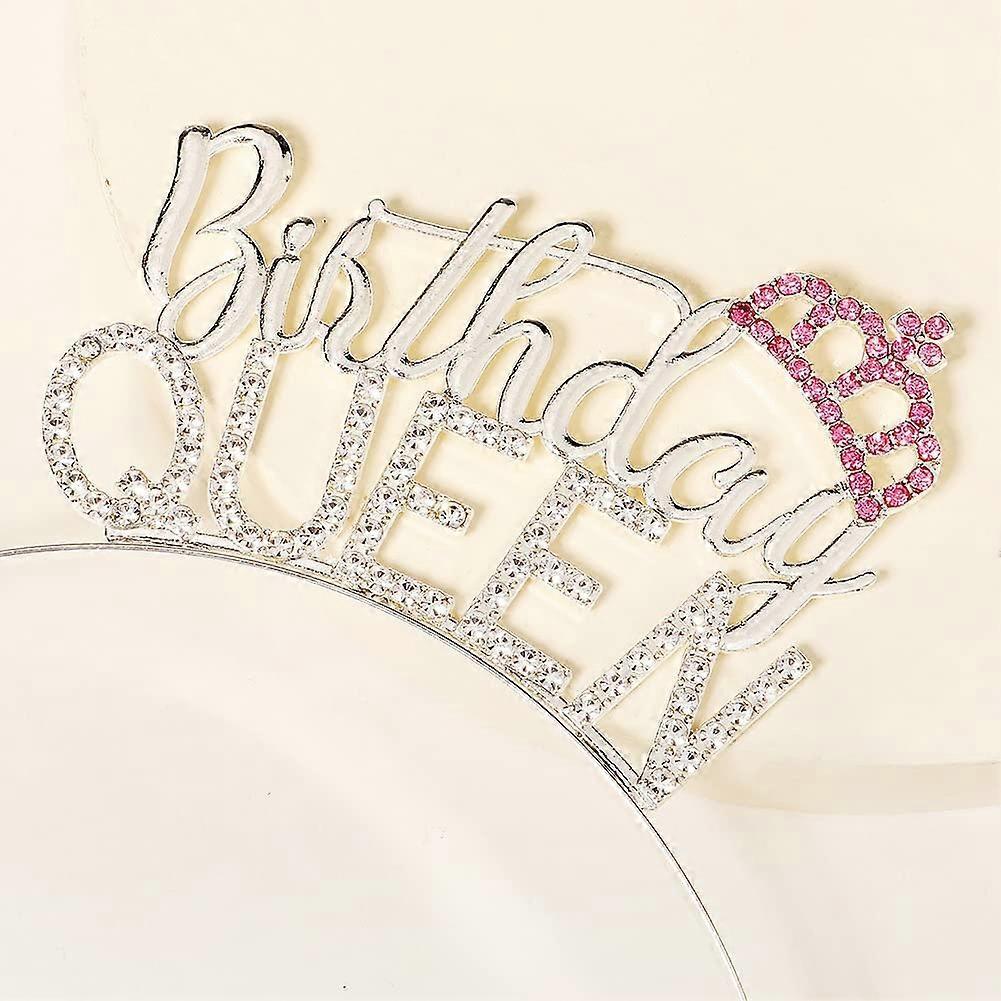 Birthday Crowns for Women, Birthday Queen Rhinestone Tiara, Happy Birthday Queen Headband, Birthday Crown for Girls Tiaras