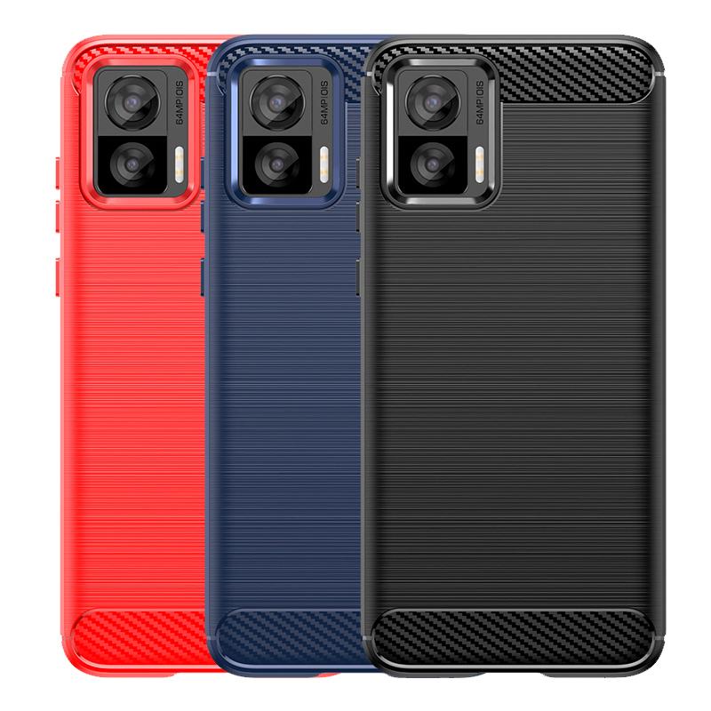 For Moto Edge 30 Neo Case For Motorola Moto Edge 30 Neo Cover Soft TPU Back Carbon Fiber Phone Case For Moto Edge 30 Neo Fundas