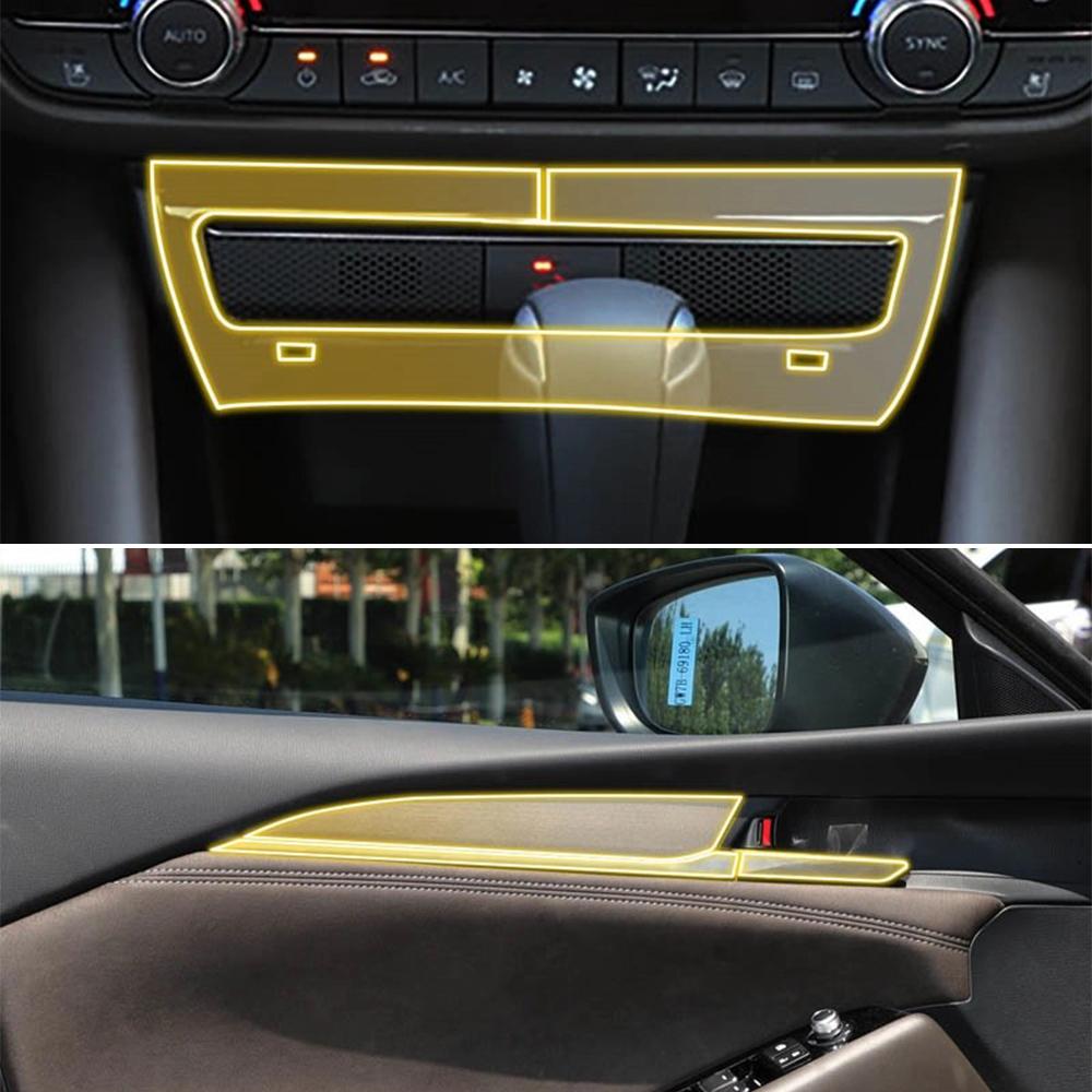 Car Pre-cut TPU Protection Film for Mazda 6 Atenza 2020-2026 Transparent PPF Center Console Navigator Gear Door Accessories