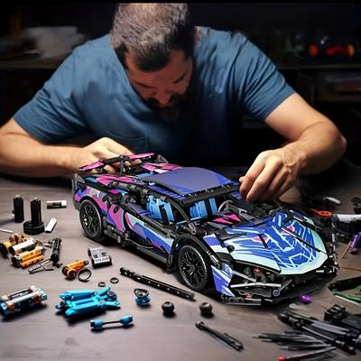 1614-teilige Technology Series Klassischer Cyber-Stil Rennwagen Bausteine Stadt Berühmte Marke Supersportwagen Moc Montage Spielzeug Ostergeschenk Geburtstagsgeschenk