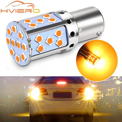 Car Turn Signal Light Amber White 1156 T20 35SMD Bulb Canbus Free Leds Auto Lamp LED  License Plate Lights