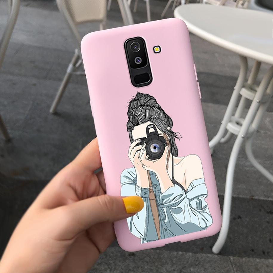 For Samsung A6 Plus 2018 Case Original Butterfly Silicone Funda Soft Protective Cover For Samsung Galaxy A6 2018 A6+ A6Plus Capa