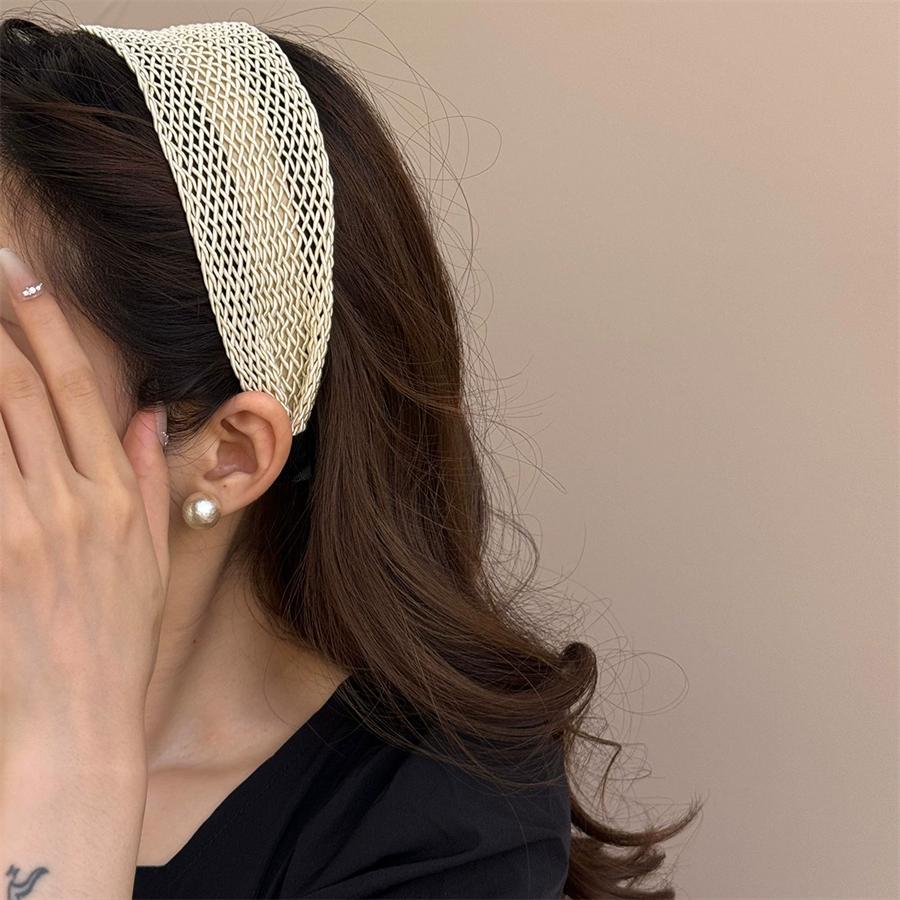 Neuer koreanischer Hohlweb-Haarreif mit breiter Kante für Damen, Böhmische Haarspange, modische, süße und einfache Haaraccessoires