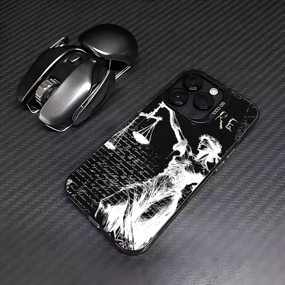 G-Gothic Cyber Sigil Kříž Pouzdro na telefon Pro iPhone17,16,15,14,13,12,11 Plus,Pro Max Barevný Stříbrný Pokovený Vnitřní Kryt