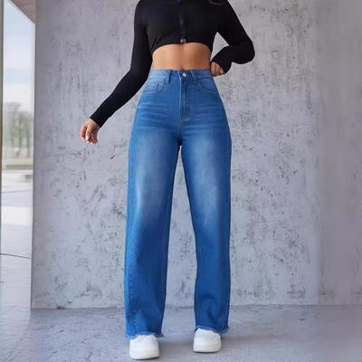 Summer Fashion Slim Straight Wide Leg Jeans