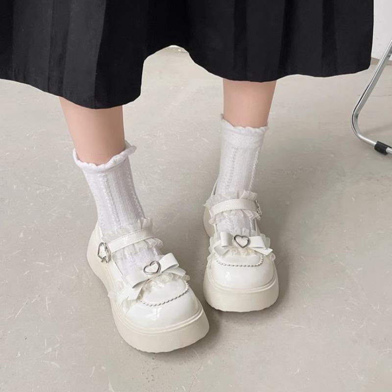 Fashion Fashion Japanese Women Patent Pumps Lolita JK Uniform Student Dress Shoes Autumn Women Black Thick Bottom Casual Mary Jane Shoes