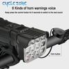 12 LED Bike Light with Horn Rechargeable Bicycle Front Light MTB Bicycle Head Lights Cycling Bike Safety Lamp for Night Riding