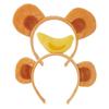 Monkey Ear Headband Tail Bowtie, Kids Animal Cosplay Set Halloween Animal Outfit