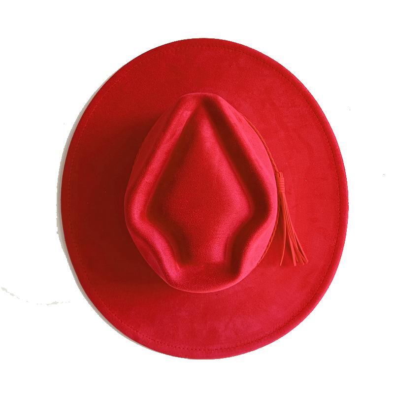 Dark blue Suede Hat LOVE Fashion 2026 New Autumn/Winter Collection Unisex Felt Fedora Hat Classic Church Hat Women's Sun Hat