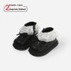 Girls' Autumn-Winter Princess Boots - Cotton-Lined Leather Toddler Shoes with Lace and Velvet Accents