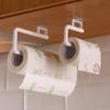 No Drill Kitchen Paper Towel Roll Holder Counter Space Saving Adhesive Rack Dishcloth Hanger for Small Kitchens