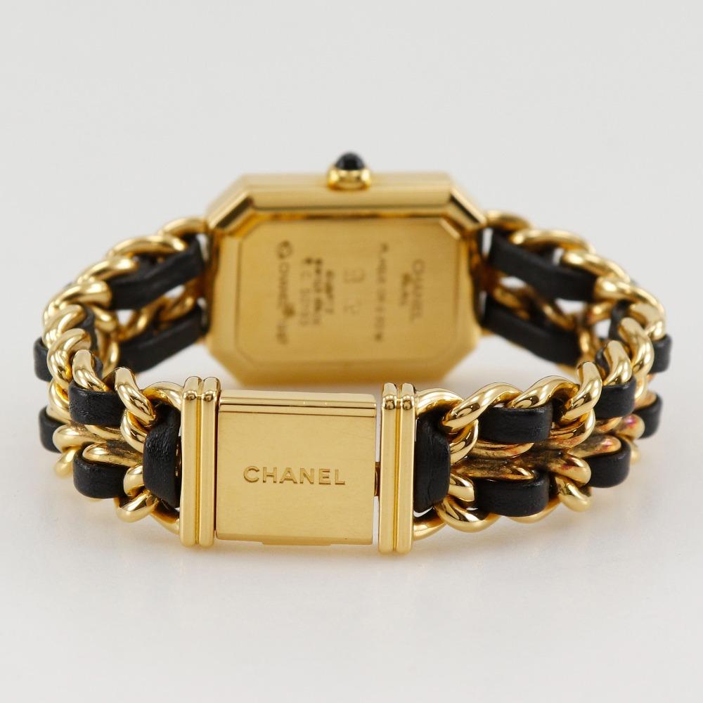CHANEL Premiere S Watches H0001 blackDial Plated Gold/leather Quartz Analog display Women Used