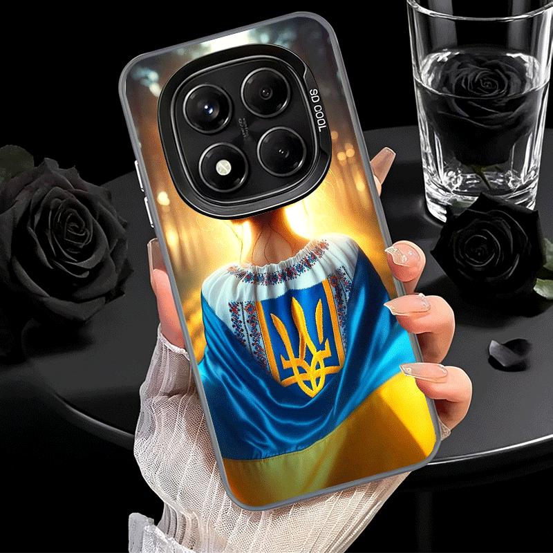 Niebiesko-żółta Ukrainka Miękkie etui na telefon do Samsung Galaxy S24 S25 FE S26 Edge S23 Ultra S22 Plus S21 + Odporne na wstrząsy Pokrowiec Tylny
