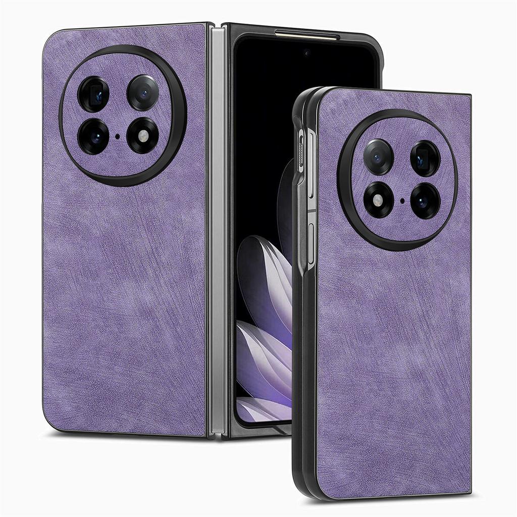 For Oppo Find N5 5G Case Shockproof Slim Retro Leather Phone Back Cover