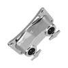 Silver Extension Bracket Metal Connecting Clamp Durable Bass Drum Bracket  Drum Set Accessory