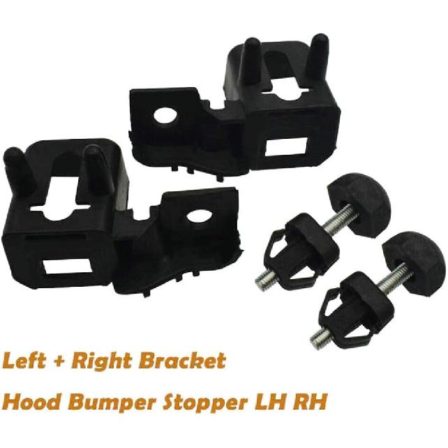4PCS Hood Bumper Stopper Bracket Left Right Set For Ford Fusion MKZ 2013 2014 2015 2016 2017 2018 2019 2020